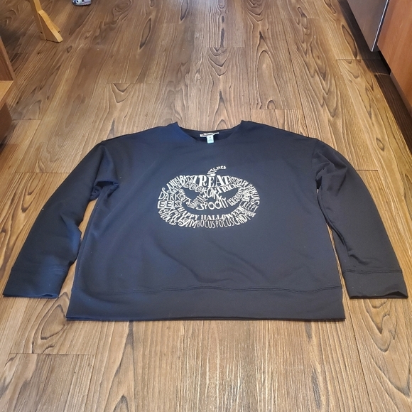 Pumpkins & Potions Tops - Pumpkins & Potions Black Halloween Graphic Sweatshirt Black Jack O'Lantern Top M